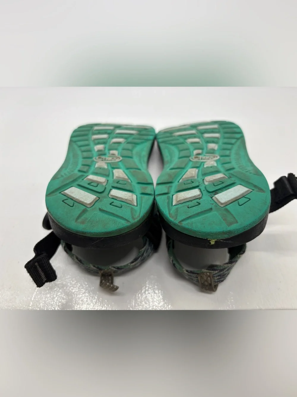 Chaco Kids Z/1 Sport Sandals Youth Size 13 Green Black Hiking Water Shoes